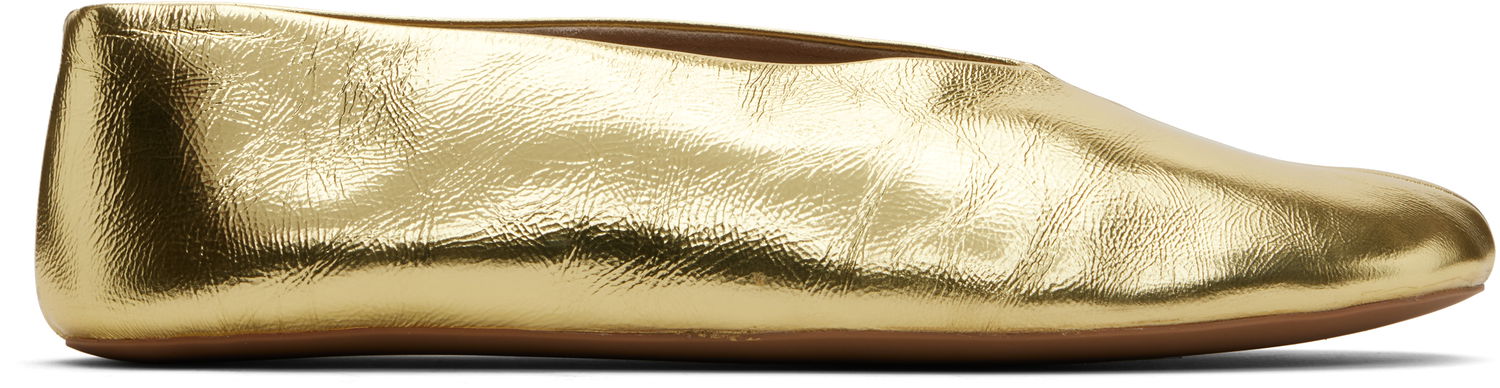 Tennarit ja kengät The Row The Row Stella Ballerina Flats Metallinen | F1638-M39, 0