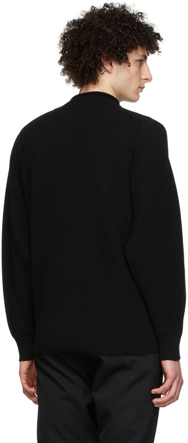 Villapaita We11done Cashmere Mock Neck Sweater Musta | WD-KT1-22-653-U-BK, 2
