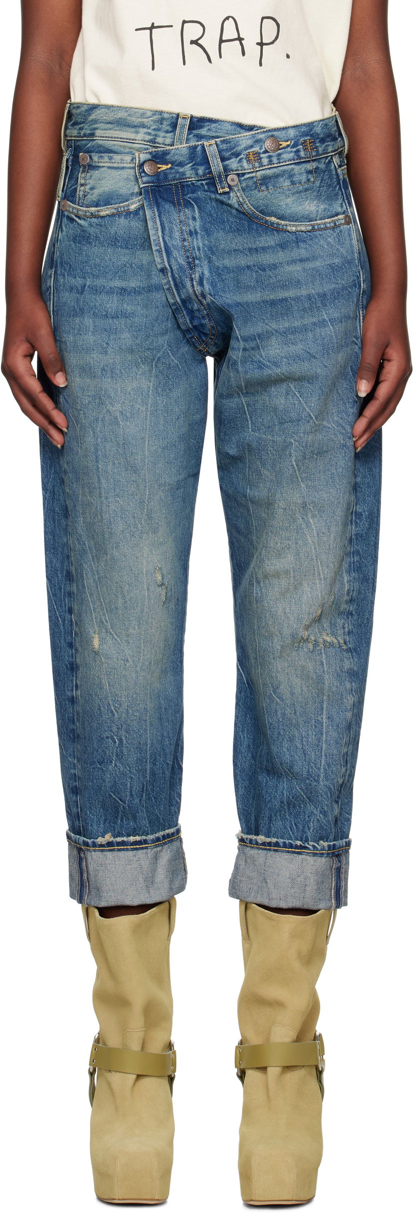 Jeans R13 R13 Crossover Jeans Sininen | R13W2048-734