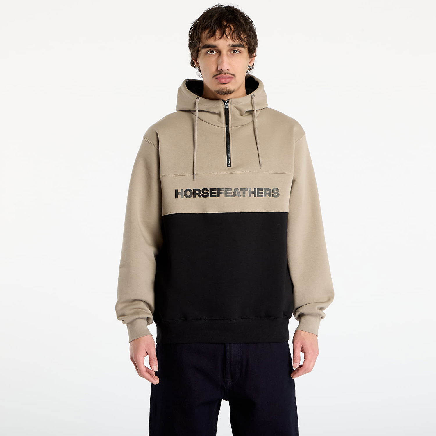 Huppari Horsefeathers Fulton Half-Zip Color-Block Hoodie Monivärinen | SM1354G, 0
