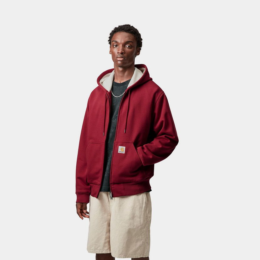 Huppari Carhartt WIP Carhartt WIP Active Sweat Jacket Punainen | I035602_4