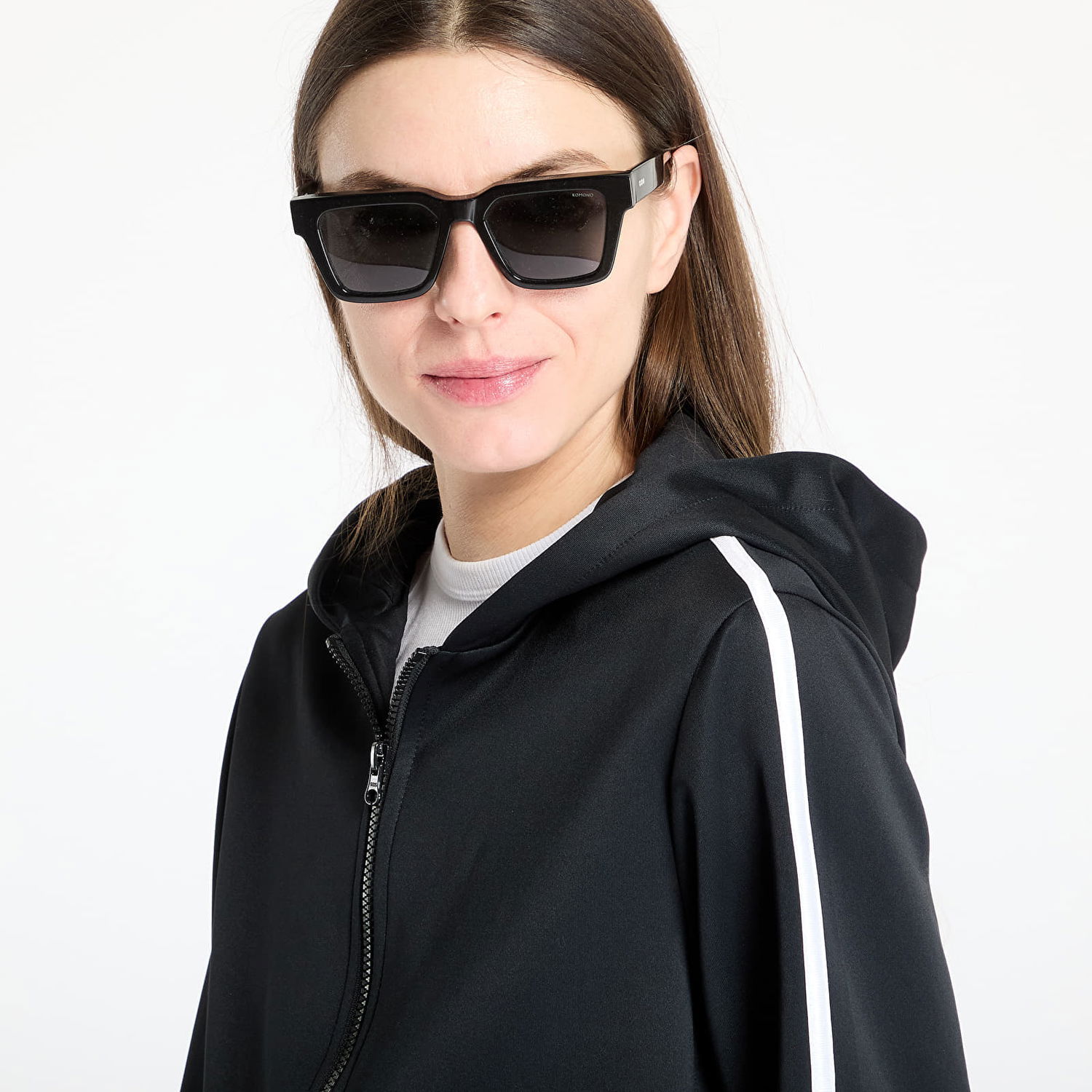 Huppari Urban Classics Urban Classics Cropped Track Jacket Musta | TB7135-00007, 1