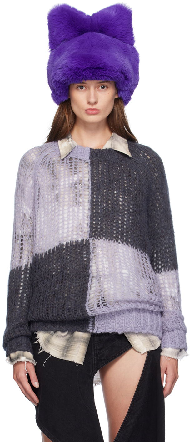 Villapaita Acne Studios Loose Sweater Violetti | A60543-