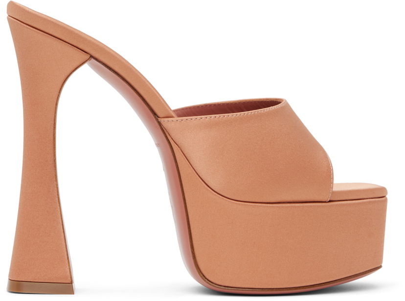 Asusteet Amina Muaddi Amina Muaddi Dalida Heeled Sandals Vaaleanpunainen | DALIDA SLIPPER