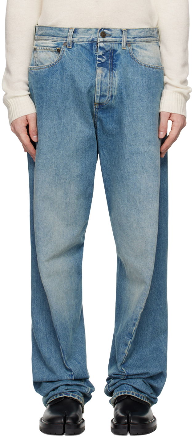 Jeans Maison Margiela Diagonal Seam Jeans Sininen | S50LA0234 S30561
