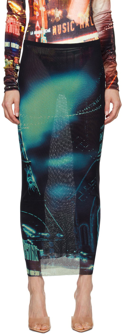 Hame Jean Paul Gaultier Jean Paul Gaultier 'The Pigalle' Print Maxi Skirt Monivärinen | 24/30-F-JU119-T552-59560100