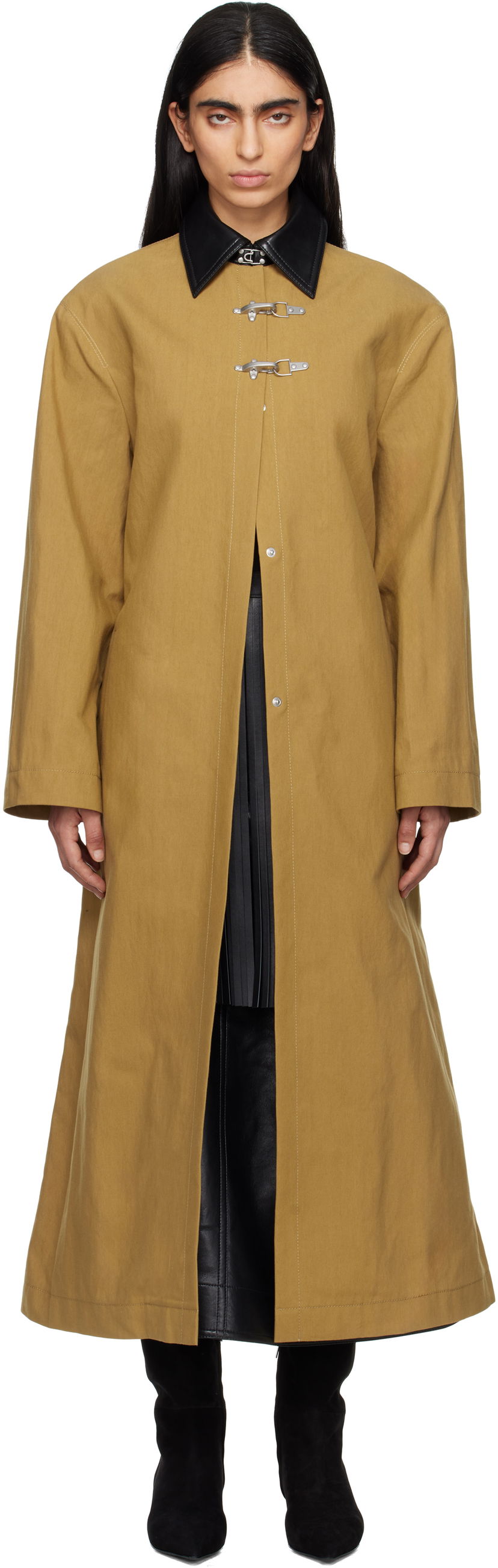 Sadetakki Nanushka Nanushka Zofia Toggle Coat Keltainen | NW25RSOW20963