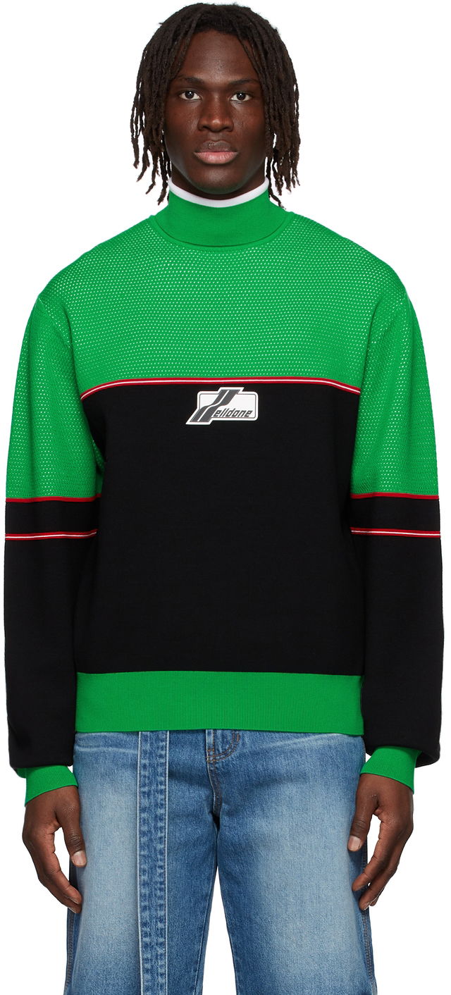 Villapaita We11done We11done Knit Turtleneck Sweater Vihreä | WD-KT1-22-617-U-GR