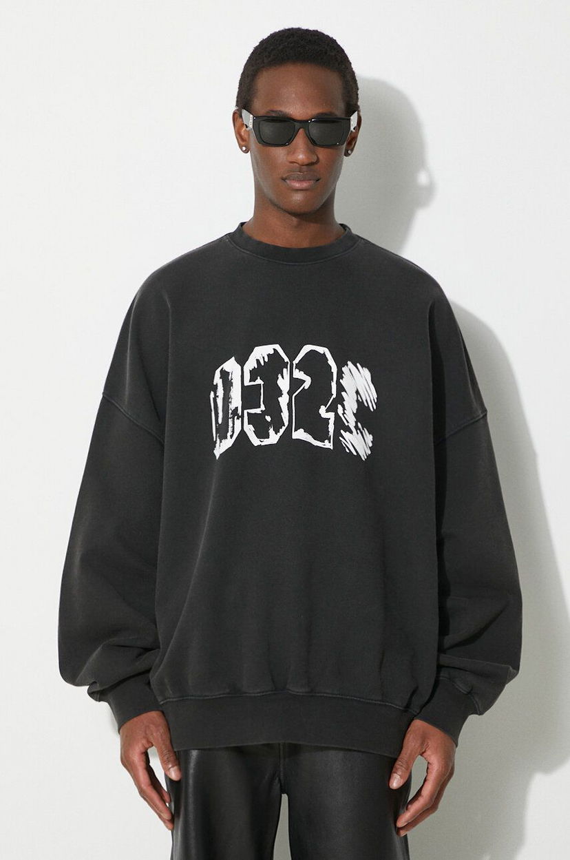 Huppari 032C Eternal Bubble Crewneck Sweatshirt Musta | SS24.C.2020