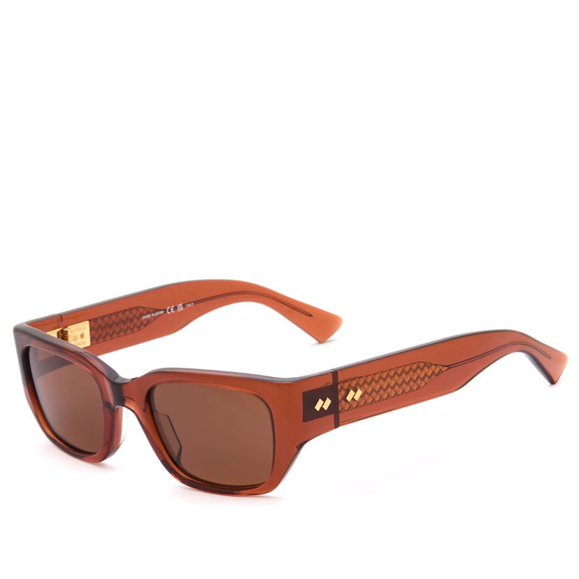 Aurinkolasit Bottega Veneta Bottega Veneta Intrecciato Wirecore BV1400S Sunglasses Ruskea | BV1400S-003