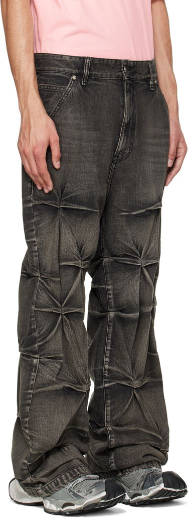 Jeans We11done We11done Wrinkled Jeans Musta | WD-DP1-25-365-M-BK, 1