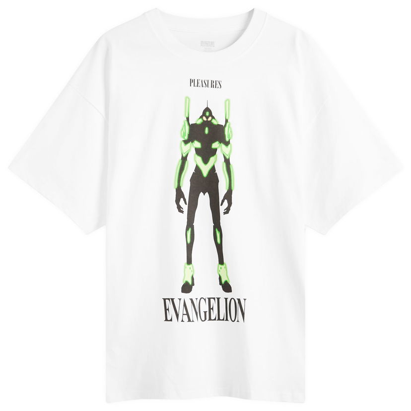 T-paita Pleasures Pleasures x Evangelion Eva 1 T-Shirt Valkoinen | P25SU060-WHT