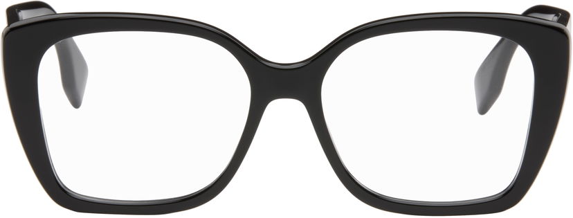 Aurinkolasit FENDI Lettering Rectangle Glasses Musta | FE50127IW54001 192337228438