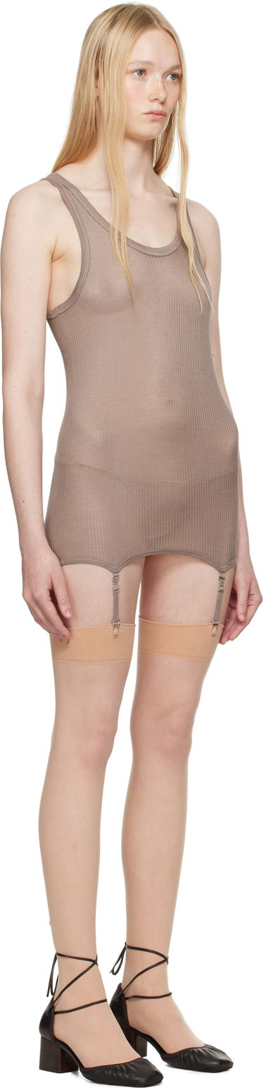 Tankkitoppi LEMAIRE Lemaire Seamless Rib Suspenders Tank Top Ruskea | TO1367 LK1017, 1