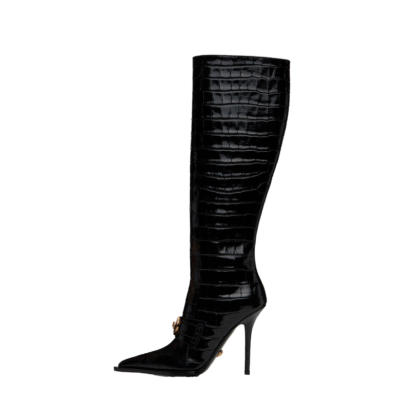 Tennarit ja kengät Versace Croc-Effect Alia Musta | 1012029_1A08910