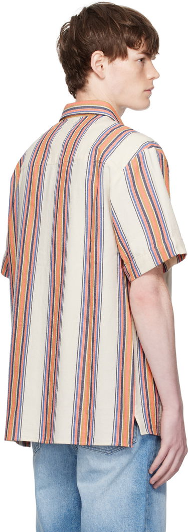 Paita A.P.C. A.P.C. Ross Striped Linen Short-Sleeve Button-Down Shirt Monivärinen | COHIA-H12541, 2