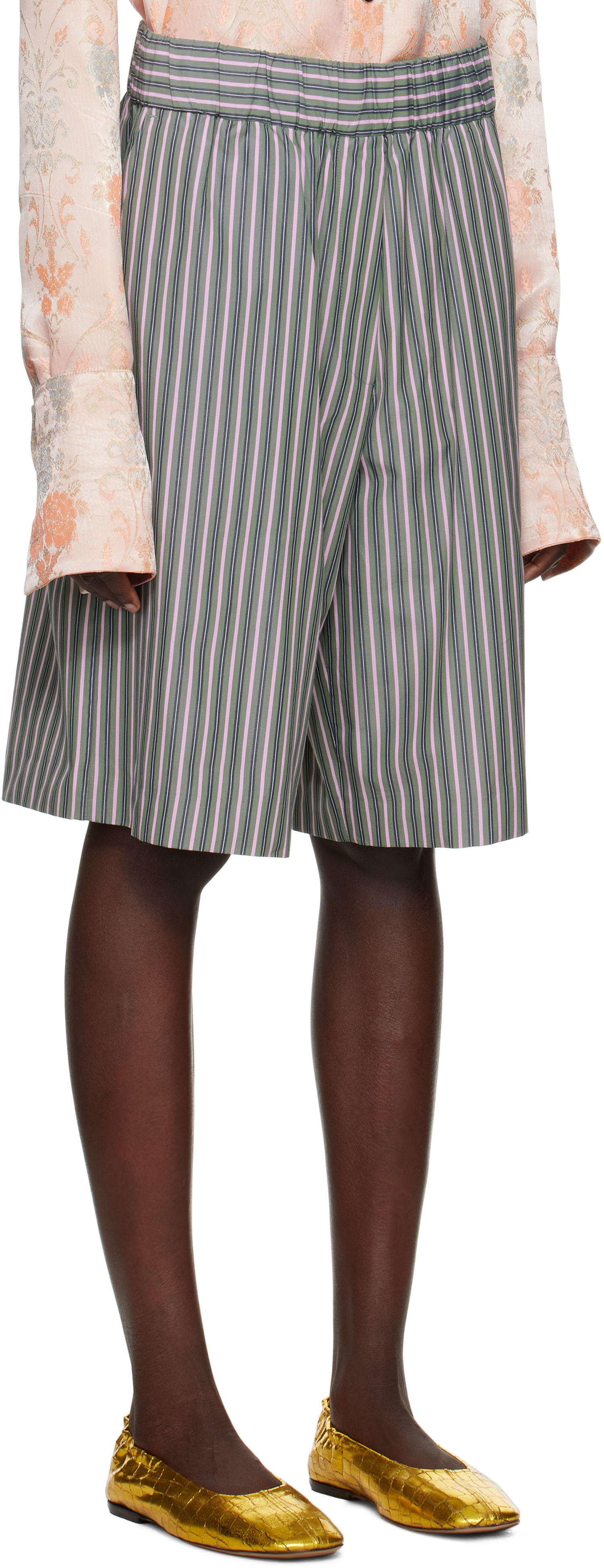 Shortsit Dries Van Noten Dries Van Noten Striped Shorts Monivärinen | 251-010912-1375, 1