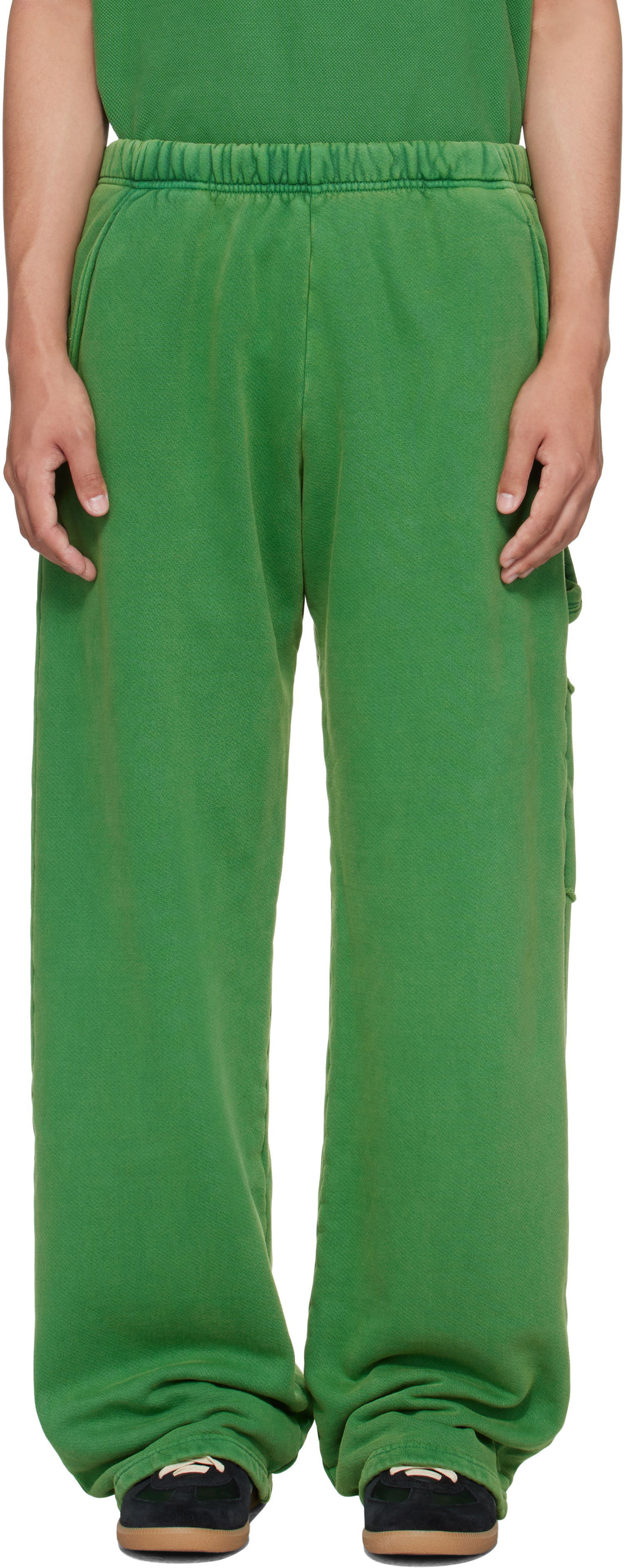 Verryttelyhousut LES TIEN Les Tien Heavyweight Utility Puddle Sweatpants Vihreä | CF-3089-PD, 0