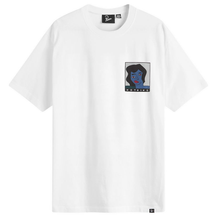 T-paita By Parra Nothing Please T-Shirt Valkoinen | 54305-WHT