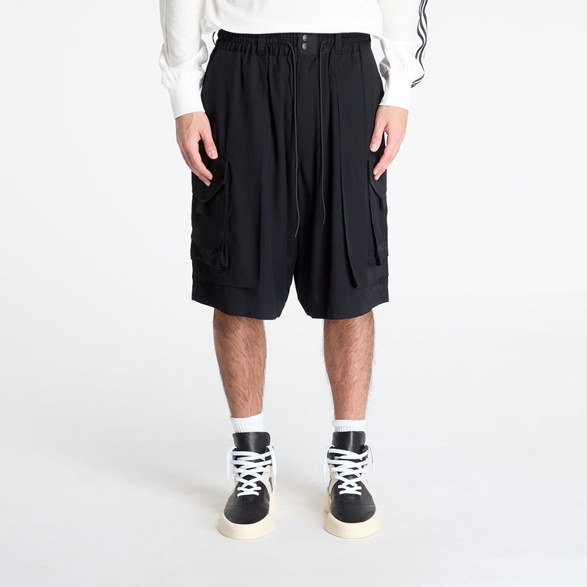 Shortsit Y-3 Y-3 Rayon Twill Cargo Shorts Musta | JD1482