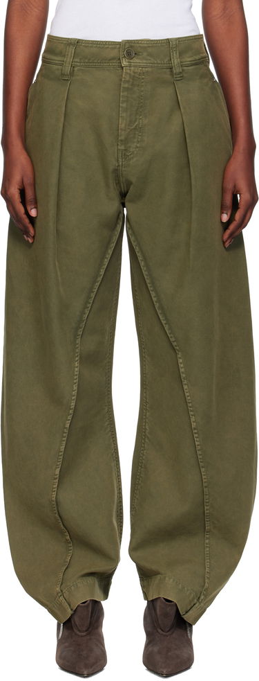 Housut JW Anderson JW Anderson Twisted Seam Trousers Vihreä | TR0417-PG1600, 0