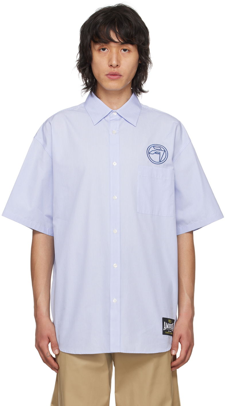 Paita Ambush Circle Amblem Shirt Sininen | BMGG001S24FAB0024445
