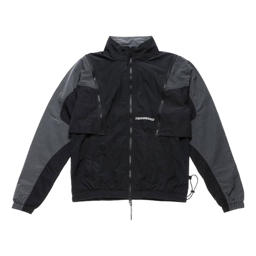 Tuulitakki Jordan Jordan Colorblock Detachable Zipper Jacket Musta | DH3289-010