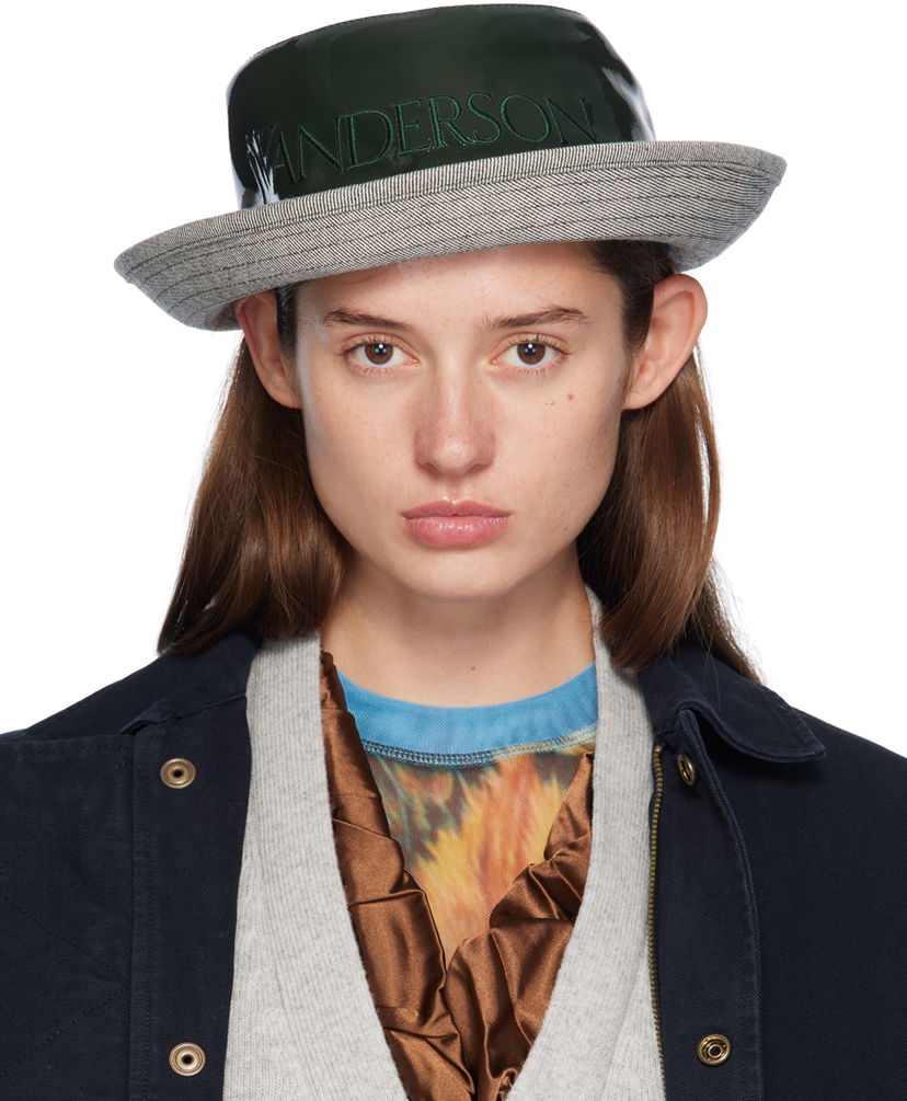 Hattu JW Anderson Logo Bucket Hat Vihreä | AC0347-FA0391