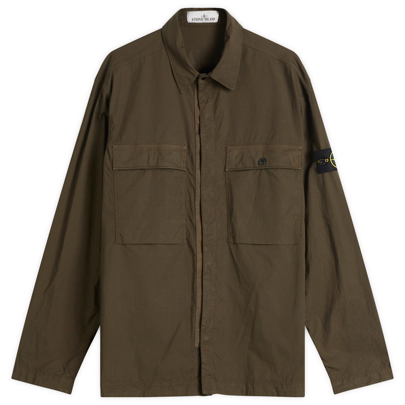 Paita Stone Island Tela Paracadute Shirt Jacket, Size Large Vihreä | K1S151200015-V0054