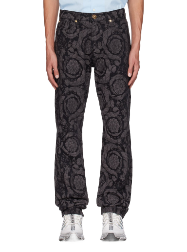 Jeans Versace Barocco Musta | 1007837_1A07719