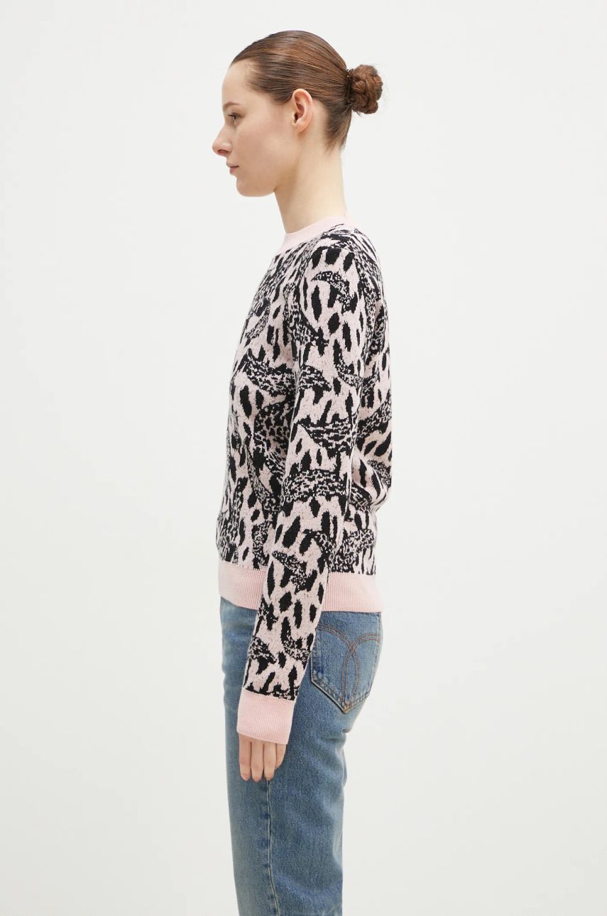 Villapaita Fiorucci Pink Banimalier Wool Blend Sweater Vaaleanpunainen | W01FPKSW195KN03PN04, 1