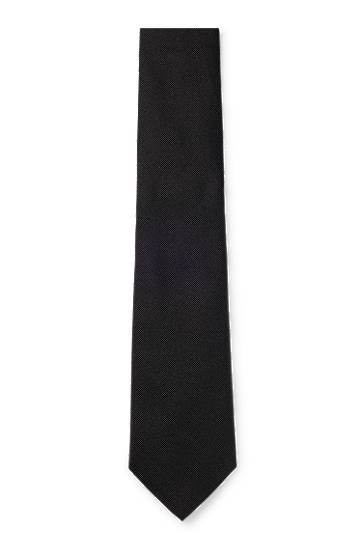 Vyöt BOSS Formal Silk Jacquard Tie Musta | 50480283