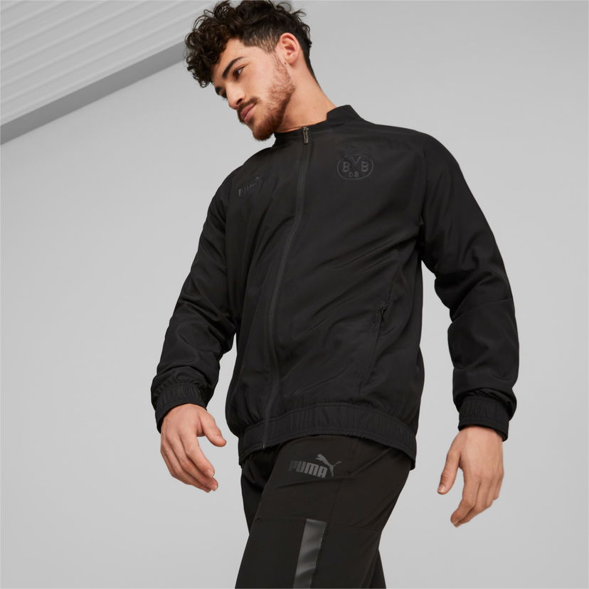 Takki Puma Prematch Borussia Dortmund Training Jacket Musta | 769550_02