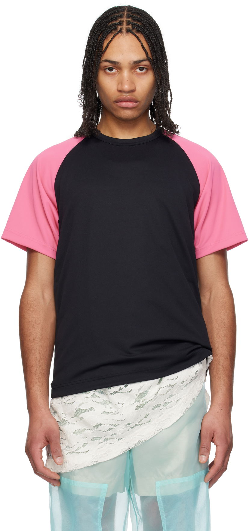 T-paita Comme des Garçons Homme Plus Honeycomb T-Shirt Musta | PO-T009-051