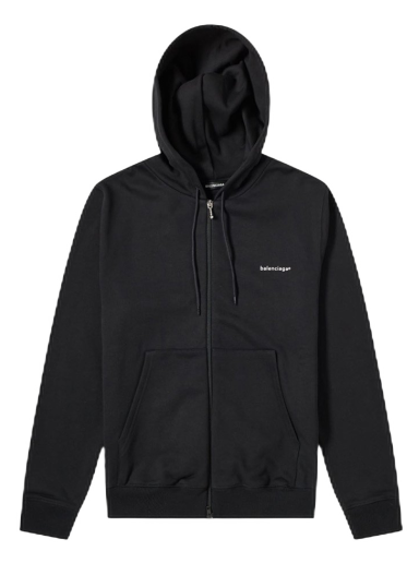 Huppari Balenciaga Copyright Logo Zipped Hoodie Musta | 508189TYK531000