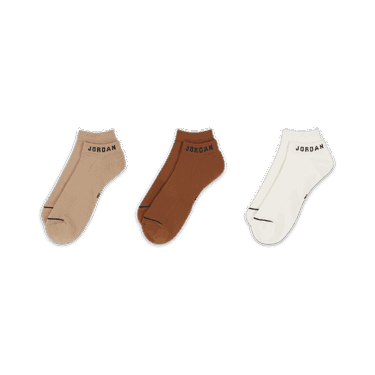Sukat Jordan Everyday No-Show Socks (3 Pairs) Beige | DX9656-910, 2