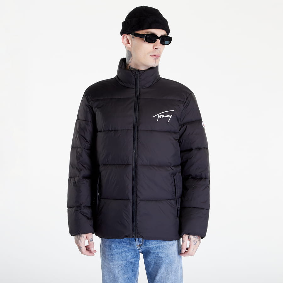 Puffer takki Tommy Hilfiger TOMMY JEANS Signature Puffer Musta | DM0DM15446 BDS, 0