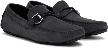 Tennarit ja kengät FERRAGAMO Salvatore Ferragamo Gancini Driver Loafers Harmaa | 778848, 3