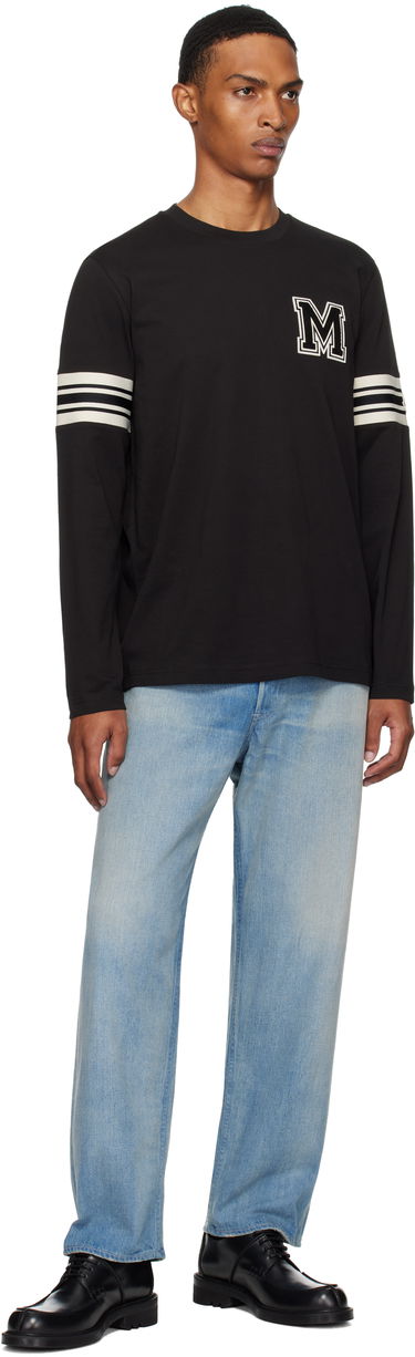 T-paita Moncler Moncler Archivio Long Sleeve T-Shirt Musta | K20918D0000589AYY, 4