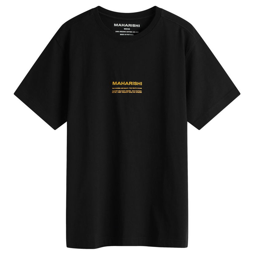 T-paita Maharishi Less Dangerous T-Shirt, Size Large Musta | 1453-BLK
