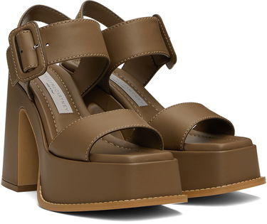 Tennarit ja kengät Stella McCartney Skyla Buckled Platform Sandals Ruskea | 810394AP0AL0, 3