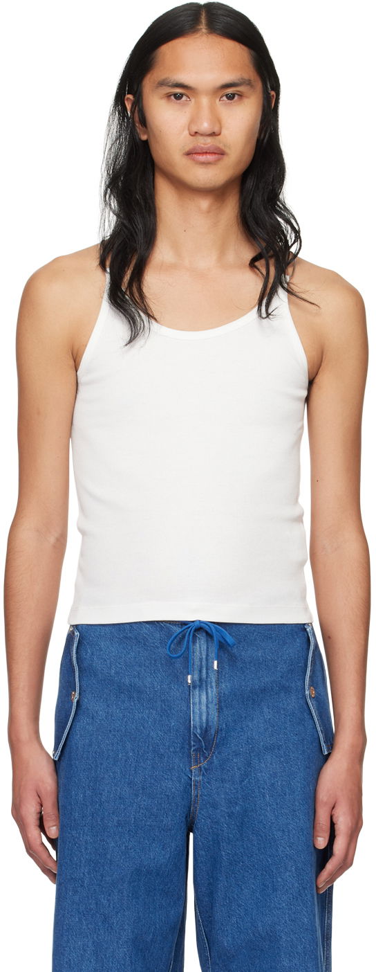 Tankkitoppi Dion Lee Wire Strap Tank Top Valkoinen | C3159PS24