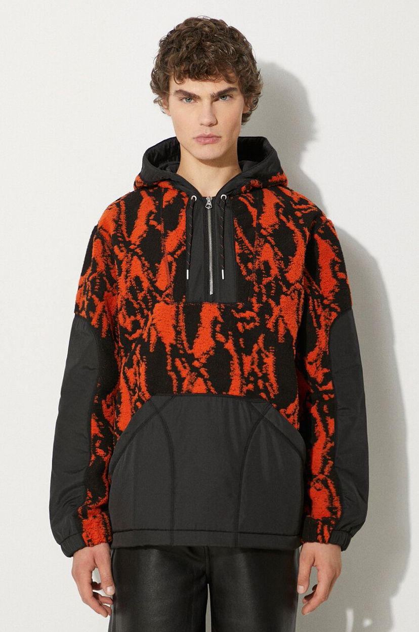 Huppari WOOD WOOD Palmer Swirl Print Fleece Hoodie Oranssi | 12245600.2075