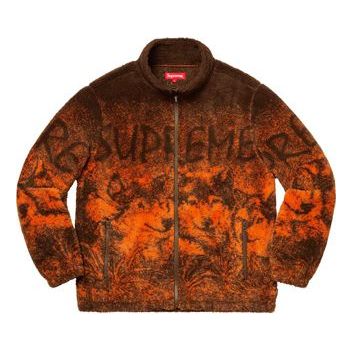 Villapaita Supreme Wolf Fleece Jacket Ruskea | SUP-SS19-449