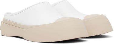 Vaatteet Marni Marni Pablo Sabot Slip-On Loafers Valkoinen | SNZW018502 P7226, 3