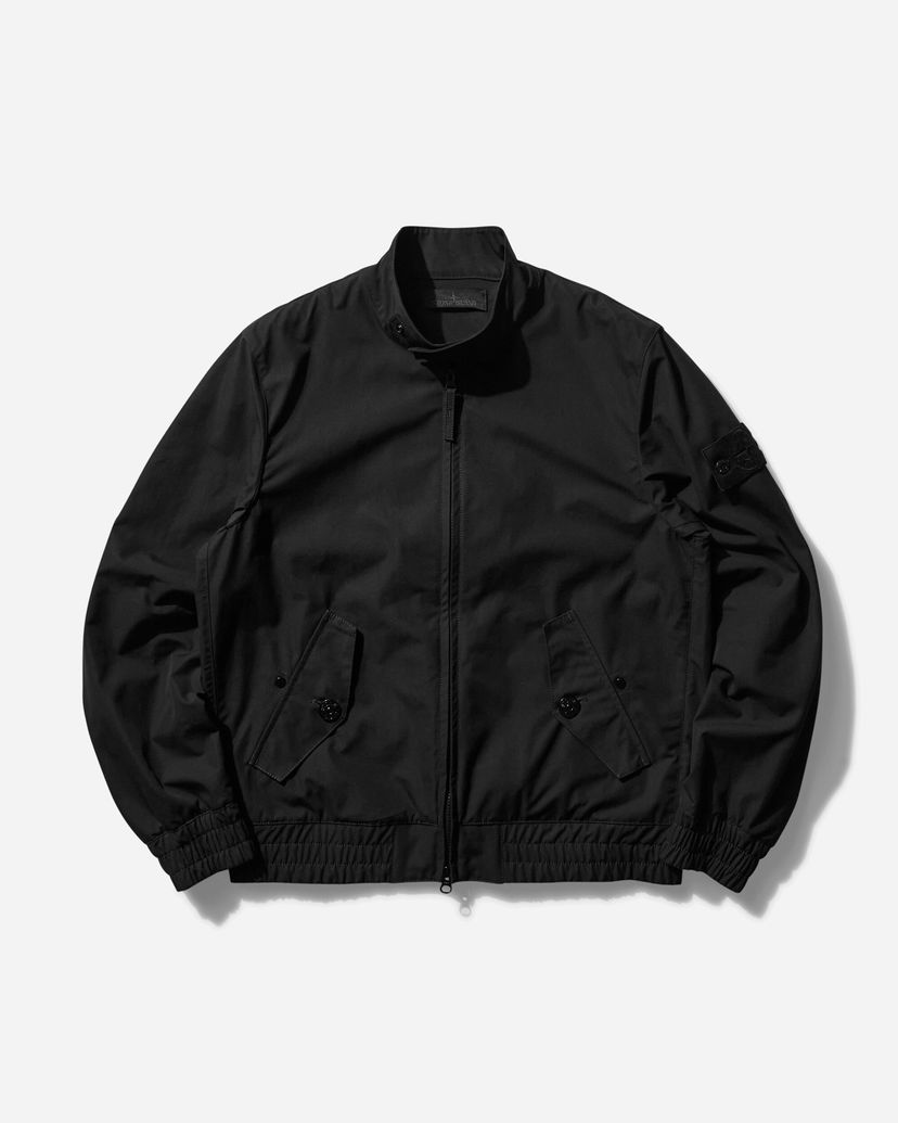 Bomber-takki Stone Island Ghost Piece Weatherproof Cotton Canvas Jacket Musta | K1S15-4100026-S00F1 V0029