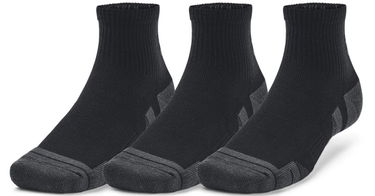 Sukat Under Armour Perfromance Tech Quarter Socks - 3 pack Musta | 1379510-001, 1