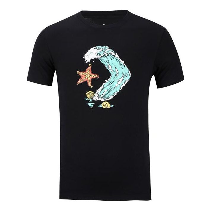 T-paita Converse Star Chevron Ocean Graphic Tee Musta | 10008087-A01, 0