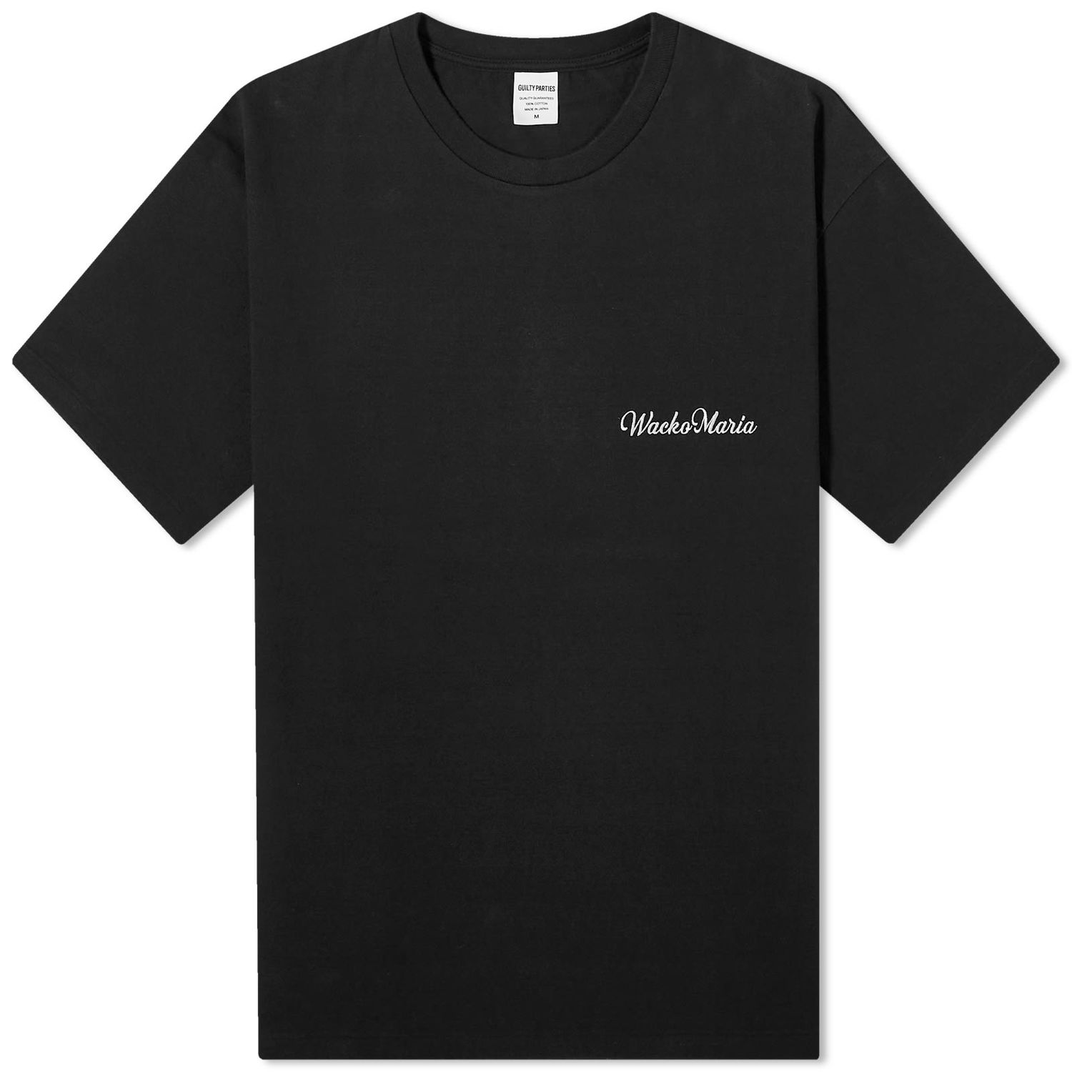 T-paita WACKO MARIA Washed Heavyweight T-Shirt Musta | 23FW-WMT-WT01-BLK, 0