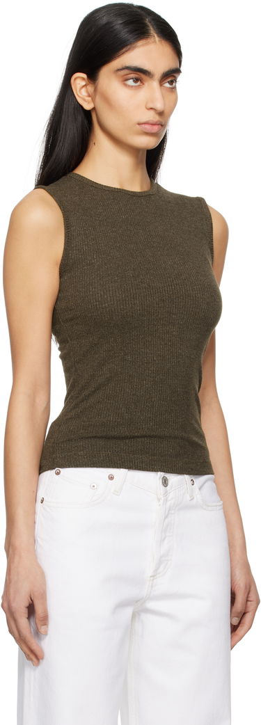 Tankkitoppi AGOLDE AGOLDE Binx Ribbed Tank Top Vihreä | A7292-1352, 1